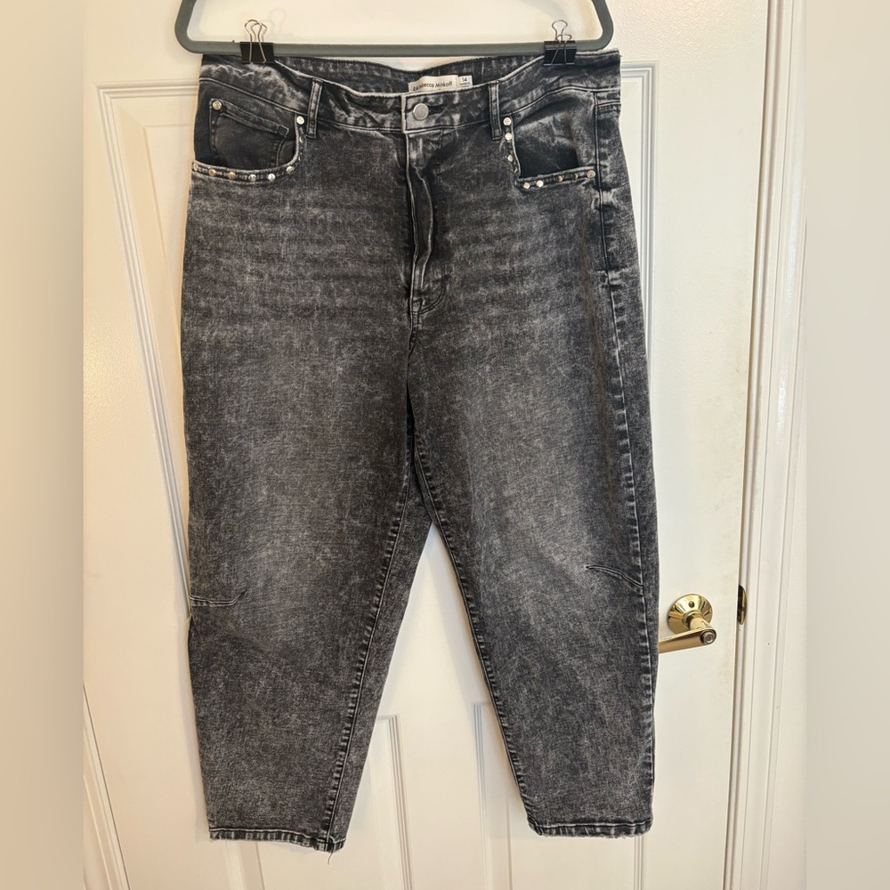 Rebecca Minkoff Black abs Gray Jeans 🤍